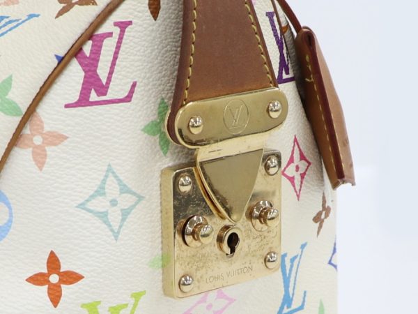 7 Louis Vuitton Speedy 30 Monogram Multicolor White