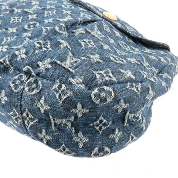 7 Louis Vuitton Monogram Denim Daily GM Shoulder Bag Blue Brand Bag