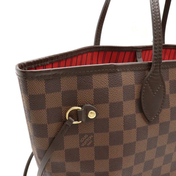 7 Louis Vuitton Damier Neverfull MM Tote Bag Shoulder Bag Shoulder Tote With Pouch