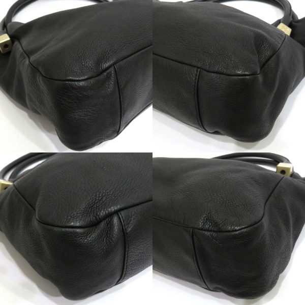 7 Chanel Leather Shoulder Bag AB Rank Black