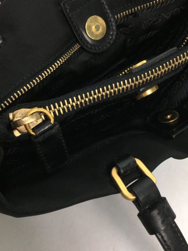 7 Prada Nylon BLK Plain Triangle Logo Handbag