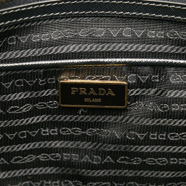 7 Prada Saffiano Handbag Black Leather