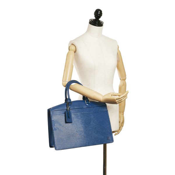 8 Louis Vuitton Epi Riviera Handbag Toledo Blue Leather