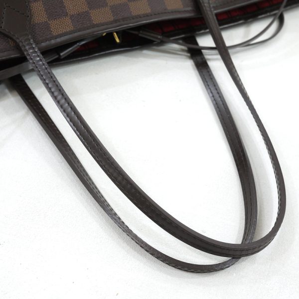 8 Louis Vuitton Damier Neverfull MM Tote Bag Brown