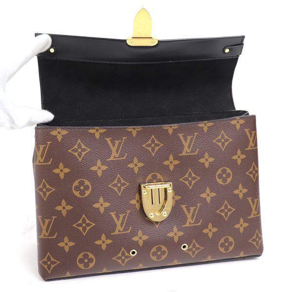 8 Louis Vuitton One Handle Flap Bag MM Monogram Ebene Noir