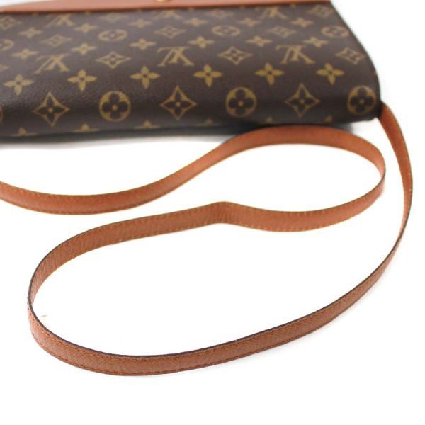 8 Louis Vuitton Monogram Bordeaux Shoulder Clutch Bag Shoulder Bag Brown