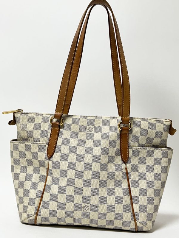 8 Louis Vuitton Damier Azur Totally PM Tote Bag Shoulder Bag