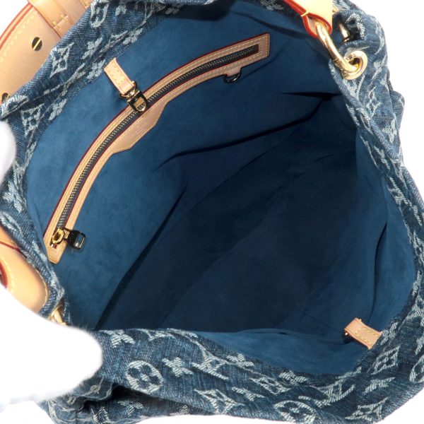 8 Louis Vuitton Monogram Denim Daily GM Shoulder Bag Blue Brand Bag