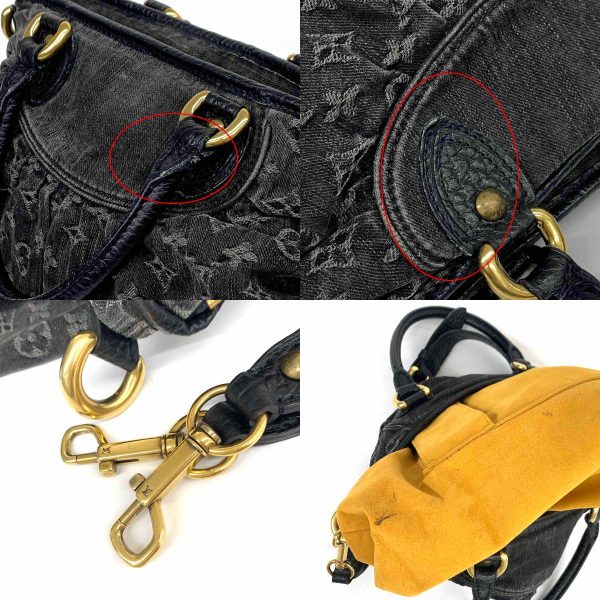 8 Louis Vuitton Neocabby MM Shoulder Bag Denim Monogram Black