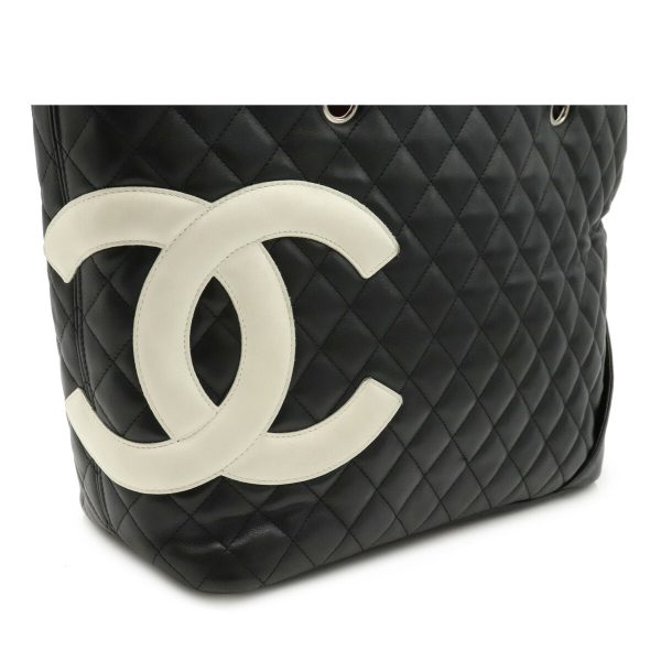 8 Chanel Cambon Line Coco Mark Large Shoulder Bag Tote Bag