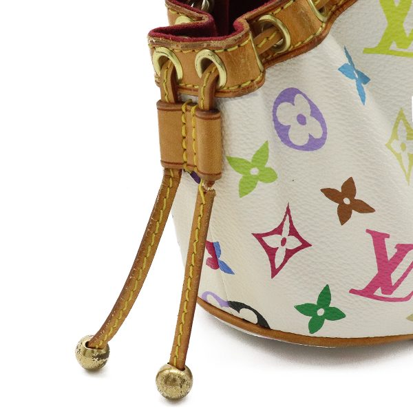 8 Louis Vuitton White Multicolor Theda PM Handbag