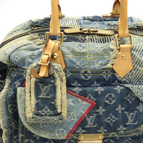 8 Louis Vuitton Monogram Denim Patchwork Bowery Tote Bag