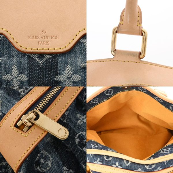 800000108101000 12 c Louis Vuitton Denim Raye Cabas GM Shoulder Bag