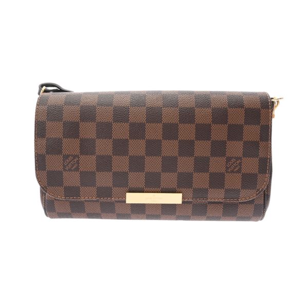 808000611465000 1 Louis Vuitton Damier Favorite MM Brown Shoulder Bag