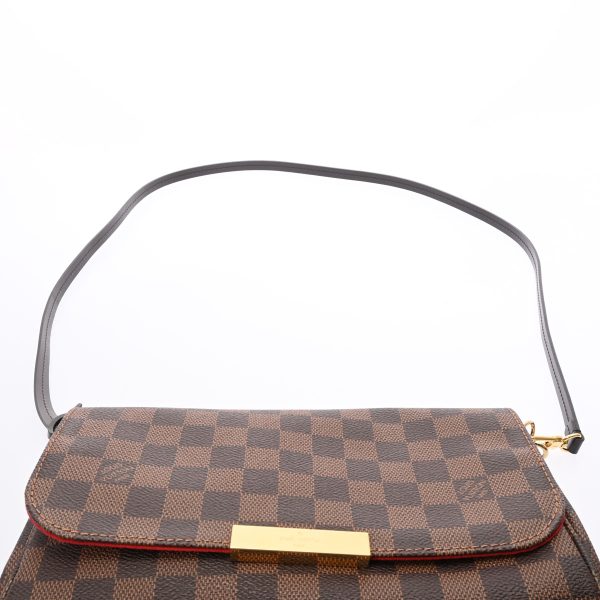 808000611465000 4 Louis Vuitton Damier Favorite MM Brown Shoulder Bag