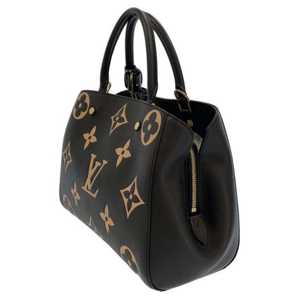 8504654 02 Louis Vuitton Handbag Monogram Emplant Montaigne MM Black