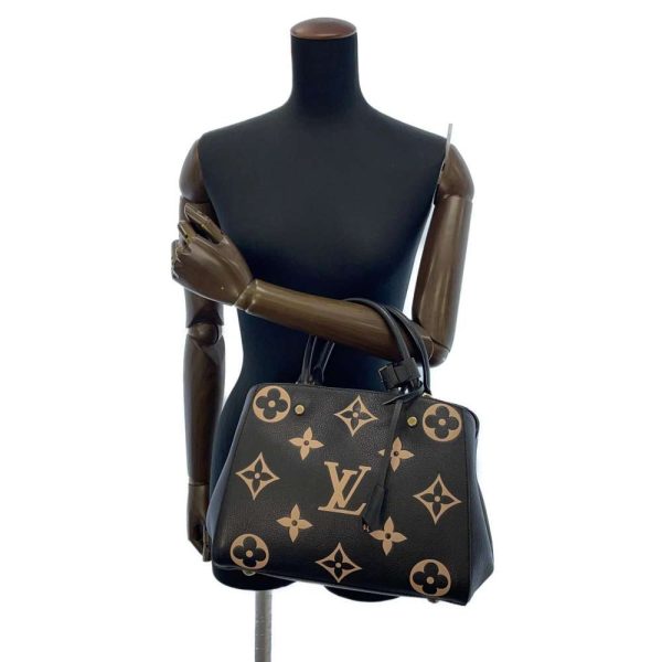 8504654 05 Louis Vuitton Handbag Monogram Emplant Montaigne MM Black