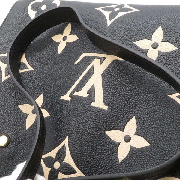 8504654 09 Louis Vuitton Handbag Monogram Emplant Montaigne MM Black