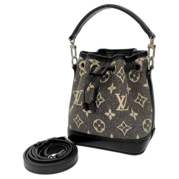 8564085 01 Louis Vuitton Monogram Jacquard Denim Nano Noe 2way Handbag