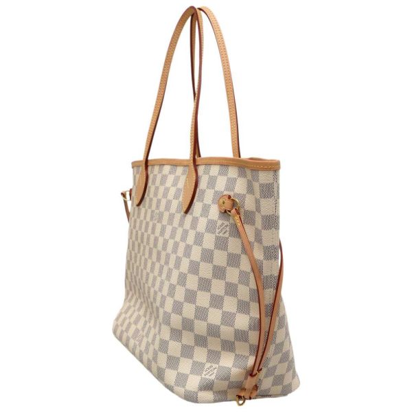 8572141 02 Louis Vuitton Tote Bag Damier Azur Neverfull MM Pouch