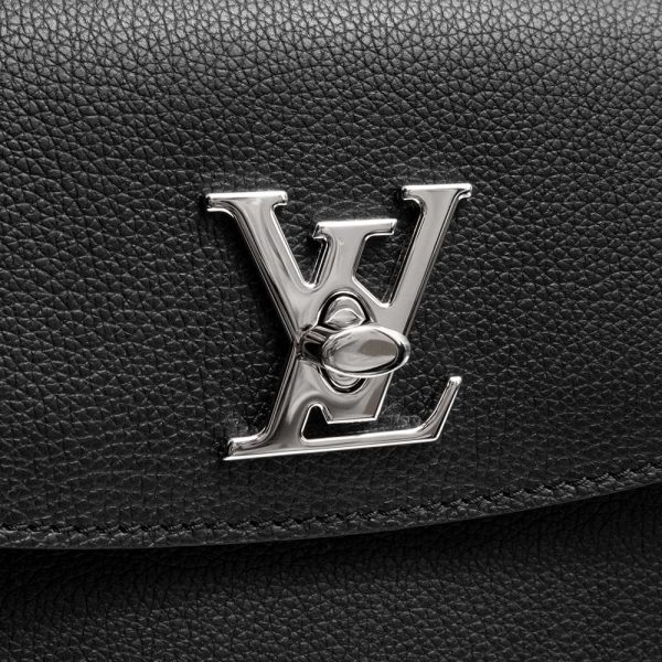 9 Louis Vuitton LockMe Ever BB Diagonal Soft Calf Leather Noir Black