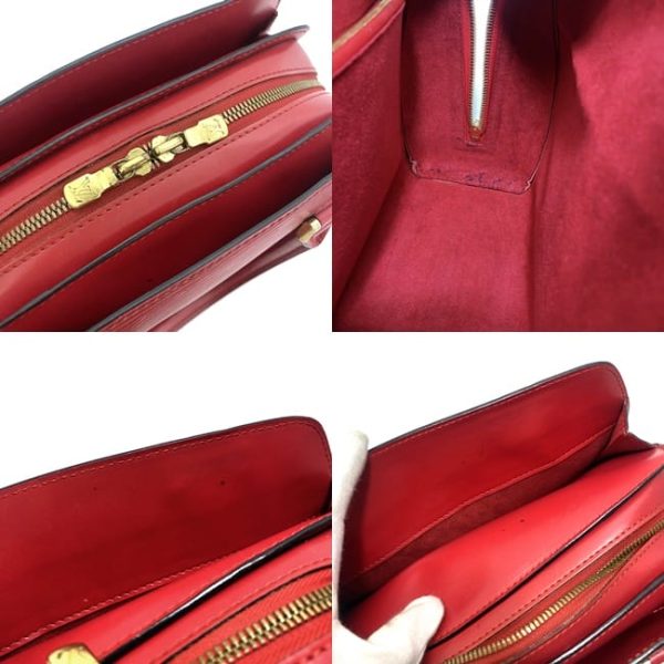 9 Louis Vuitton Pont Neuf Leather Bag Red