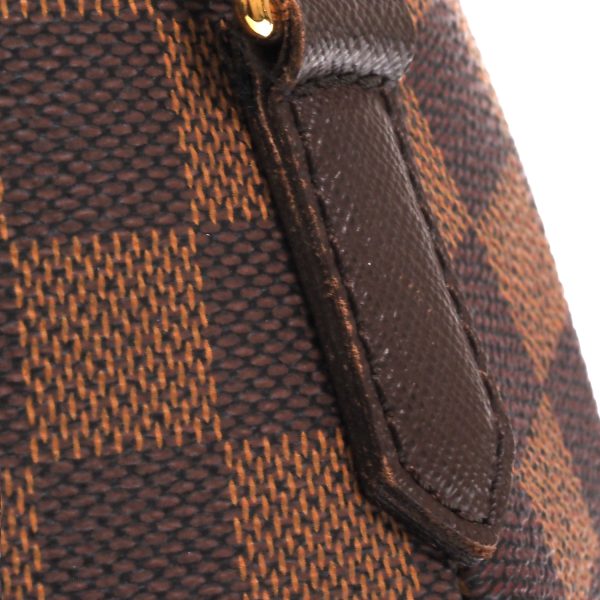 9 Louis Vuitton Belem PM Damier Ebene Cloth Bag Attached