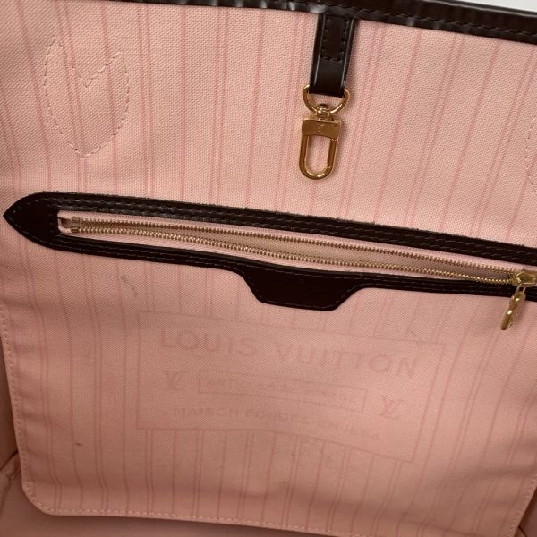 9 Louis Vuitton Tote Bag Damier Neverfull MM Rose Ballerine