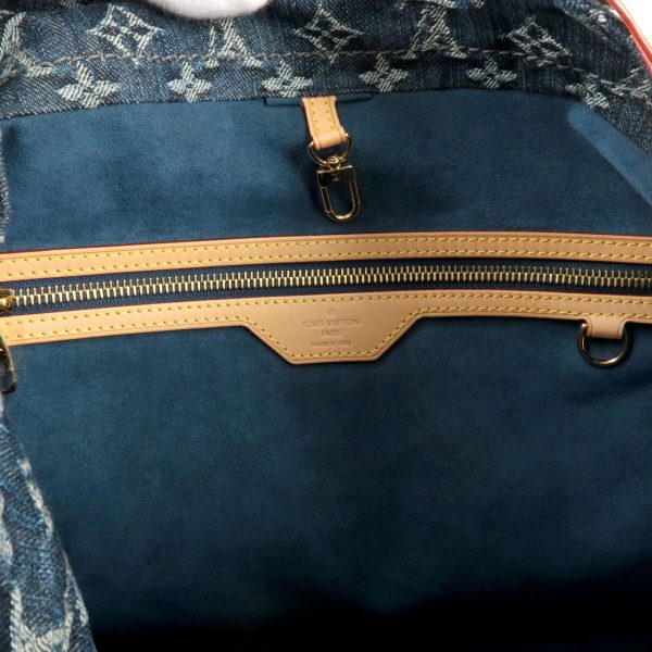 9 Louis Vuitton Monogram Denim Daily GM Shoulder Bag Blue Brand Bag