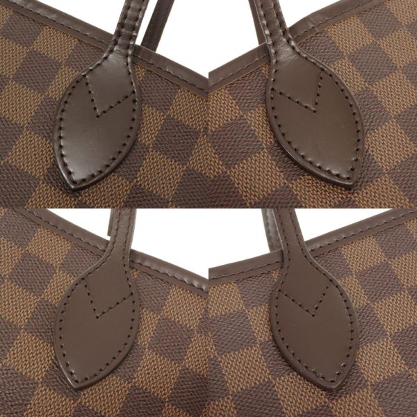 9 Louis Vuitton Damier Neverfull MM Tote Bag Brown