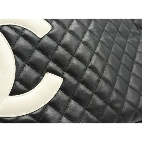 9 Chanel Cambon Line Coco Mark Large Shoulder Bag Tote Bag