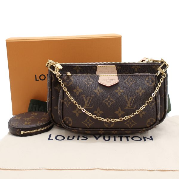 9 Louis Vuitton Multi Pochette Shoulder Bag Monogram Canvas Brown