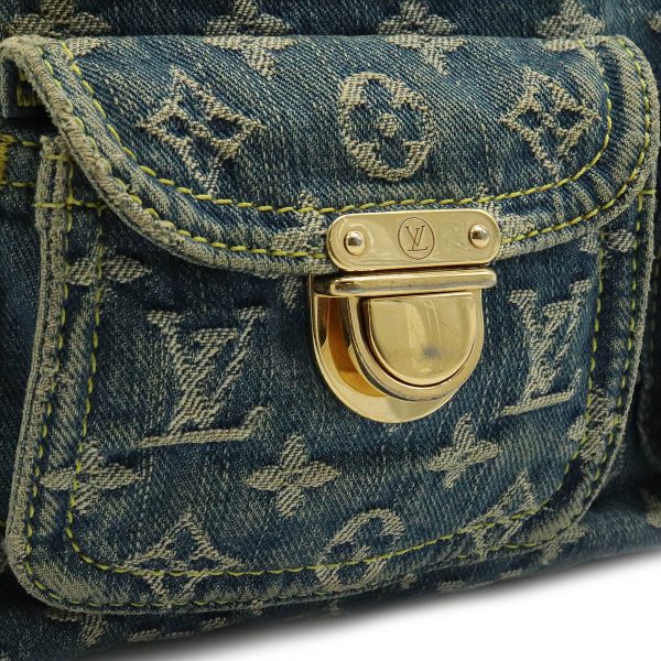 9 Louis Vuitton Monogram Denim Baggy GM Shoulder Bag