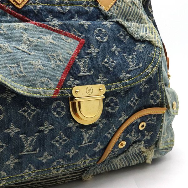 9 Louis Vuitton Monogram Denim Patchwork Bowery Tote Bag