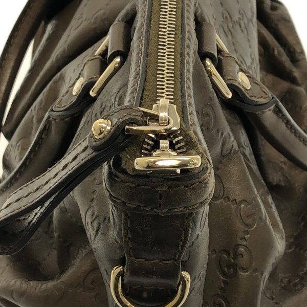 9 Gucci Sukiy Simaline Handbag Bronze Leather