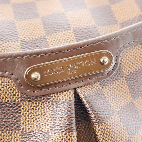 9 Louis Vuitton Diagonal Shoulder Bag Bloomsbury PM Damier Ebene Canvas Brown