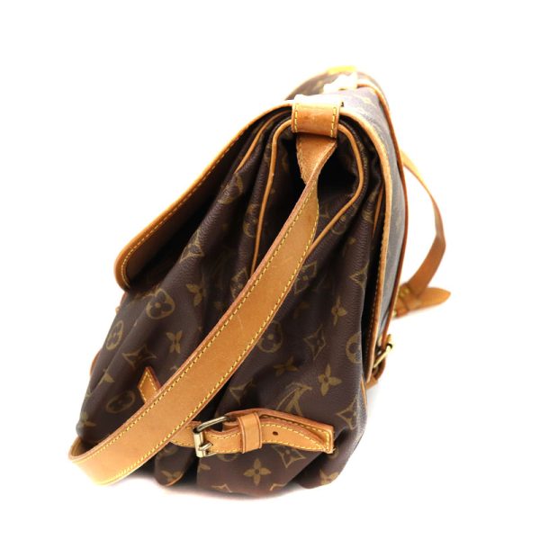 a23 2165 3 Louis Vuitton Saumur 35 Monogram Canvas Shoulder Bag