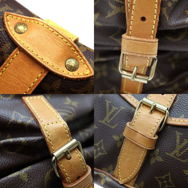 a23 2165 6 Louis Vuitton Saumur 35 Monogram Canvas Shoulder Bag