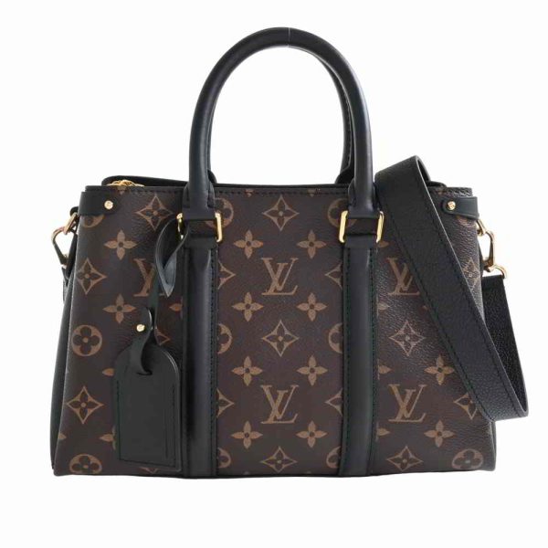 b5022414200002484 1 Louis Vuitton Monogram Soufflot NV BB 2WAY Shoulder Bag