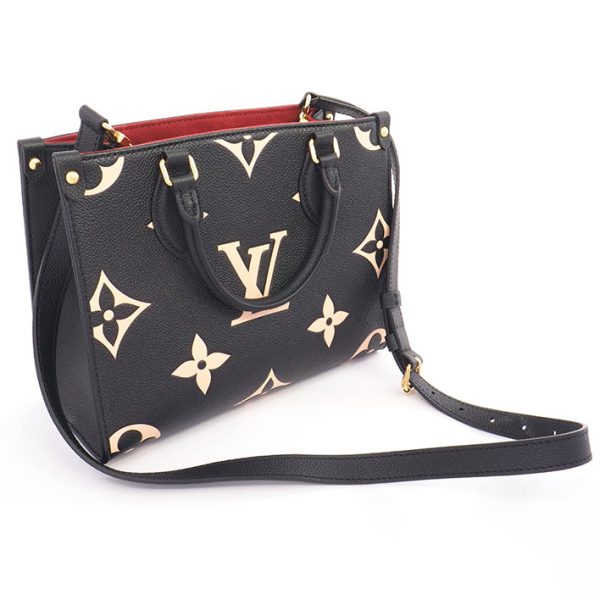 bag 19004 2 Louis Vuitton On The Go PM Bicolor Monogram Shoulder Bag