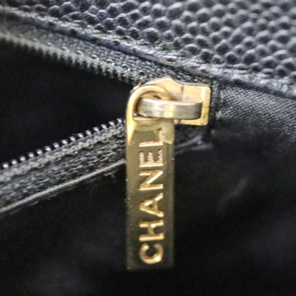 c22 5544 11 Chanel Tote Bag Chain Black Series Gold Hardware