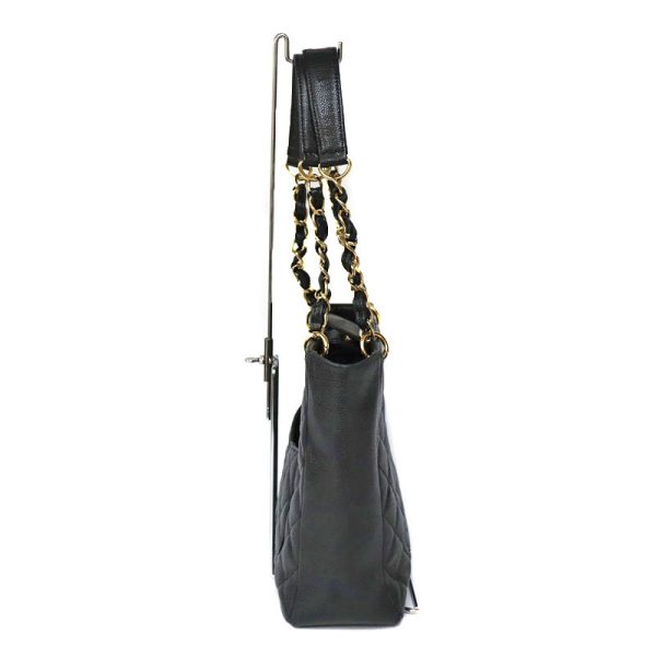 c22 5544 3 Chanel Tote Bag Chain Black Series Gold Hardware