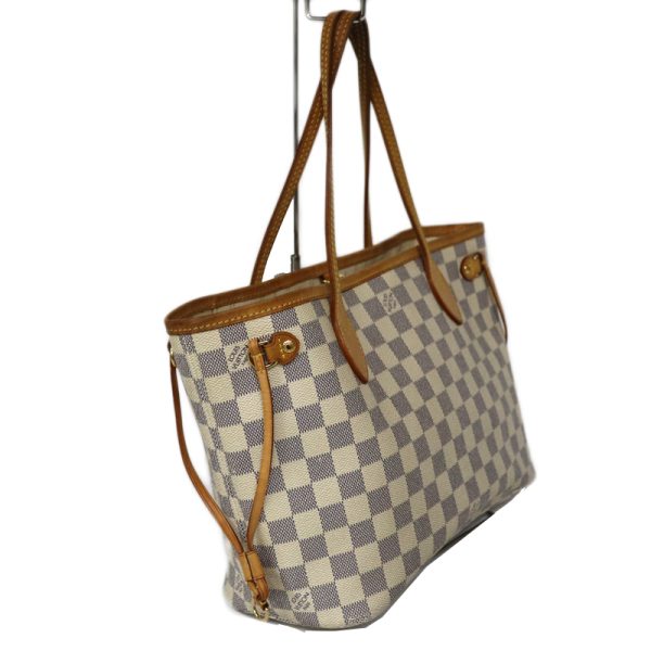 c23 1785 3 Louis Vuitton Neverfull PM Handbag Classic Damier Azur