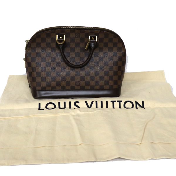 c23 2499 8 Louis Vuitton Alma Damier Handbag Brown