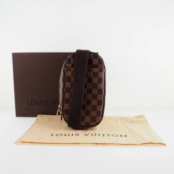 download 1 Louis Vuitton Pochette Ganju Damier Canvas Shoulder Bag