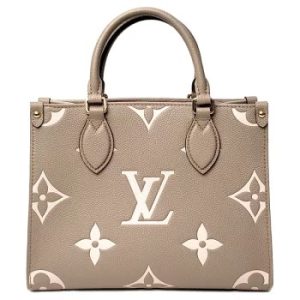 download 1 Louis Vuitton Vanity PM Monogram Empreinte Handbag Creme Bois de Rose