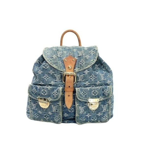 download Louis Vuitton Sac GM Monogram Denim Backpack