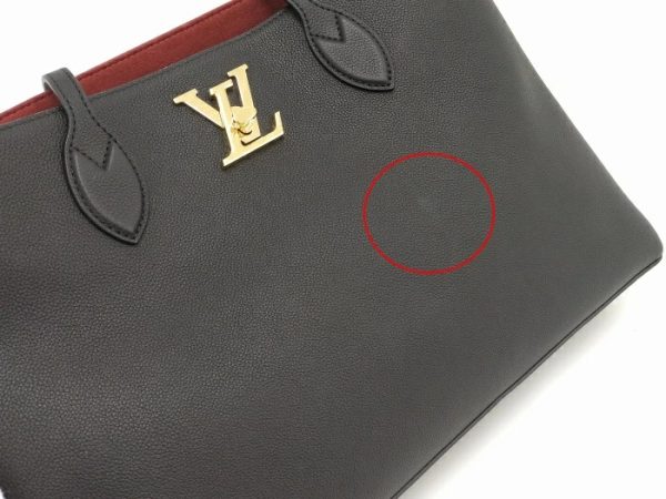 download Louis Vuitton Leather Lockme Tote Bag Black