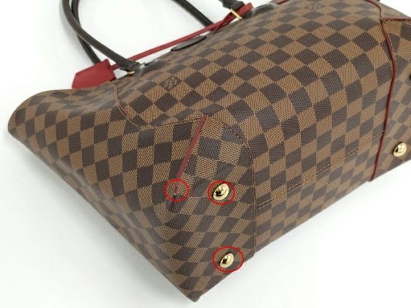 download 2 Louis Vuitton Kaisa MM Damier Ebene Tote Bag