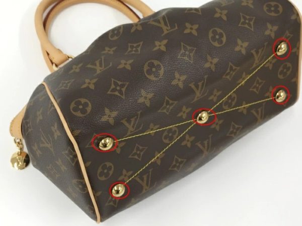 download 2 Louis Vuitton Tivoli PM Ebene Monogram Tote Bag